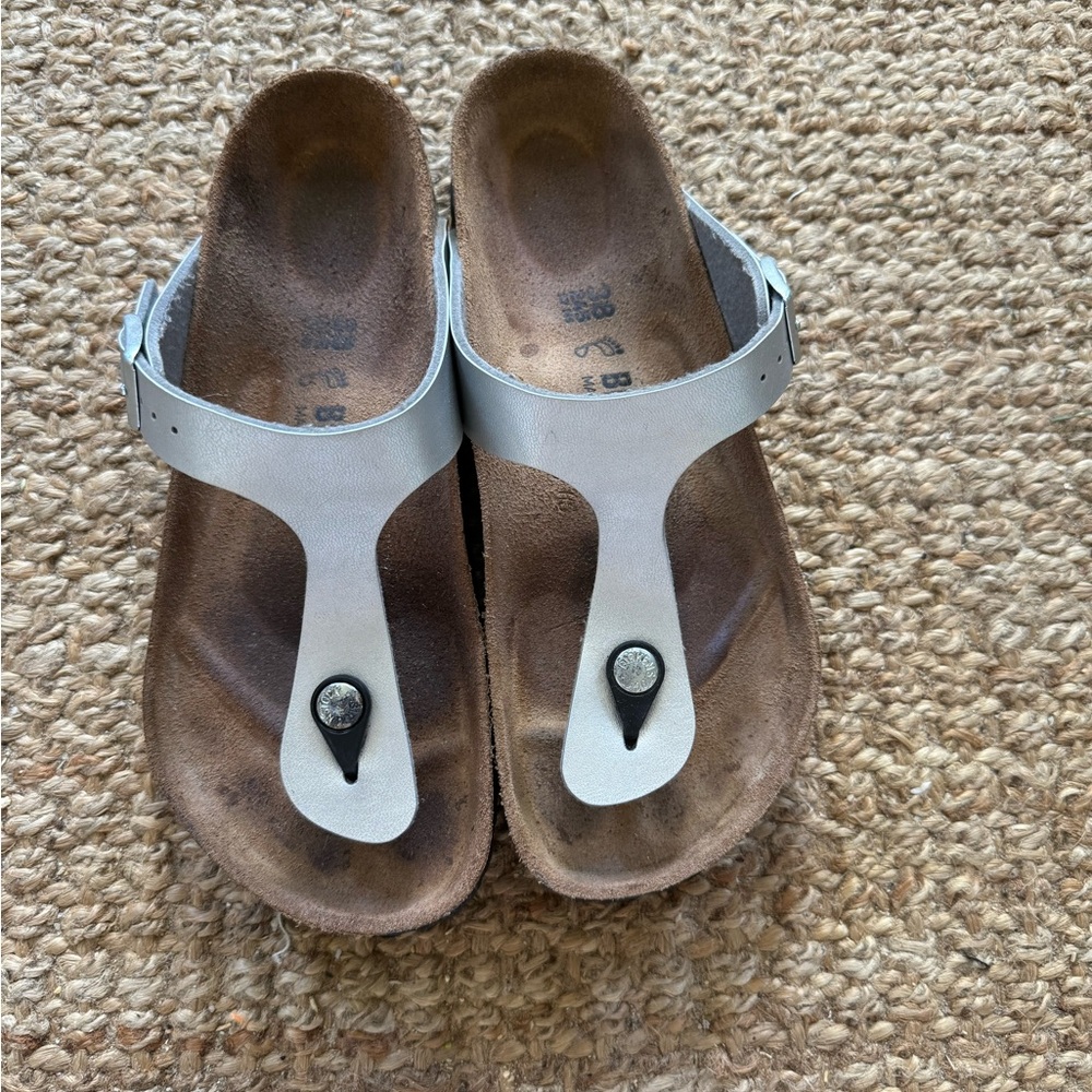 Birkenstock gazeh in silver